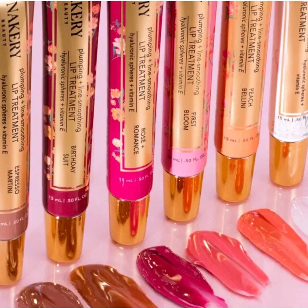Nakery Birthday Suit Plumping + Line-Smoothing Lip Treatment Bloom NWT